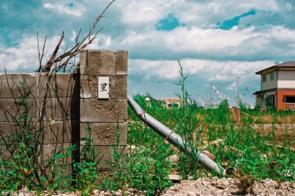 The Gate after Fukushima Tsunami Disaster in Ishinomaki, Japan. Fukushima Tsunami disaster happened on March 11 in 2011.